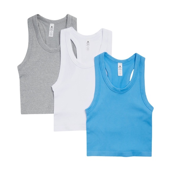 90 Degree By Reflex Tops - 90 Degree by Reflex 3 pc tank top set XL, NEW with tags, racer back